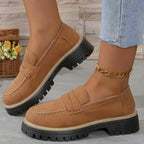 R&B | Britischen Stil Frauen Schuhe dicke Ferse dicke Sohle