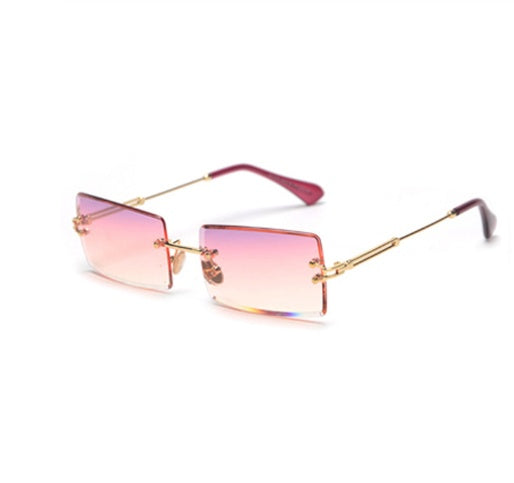 Heidi-Mode | Modische Rechteckige Sonnenbrille Im Retro Stil