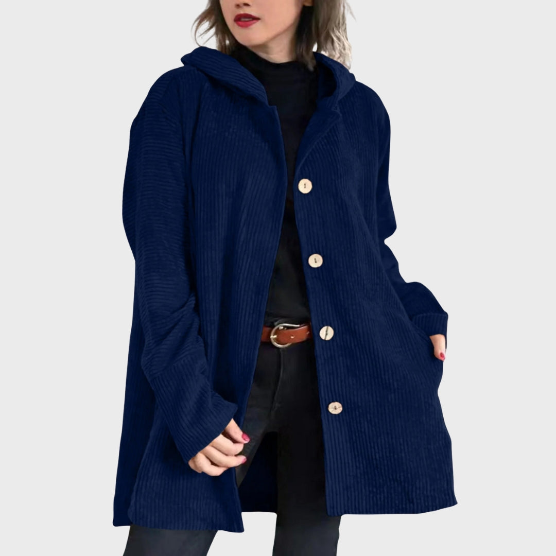 R&B | Gemütliche Kordjacke mit Kapuze