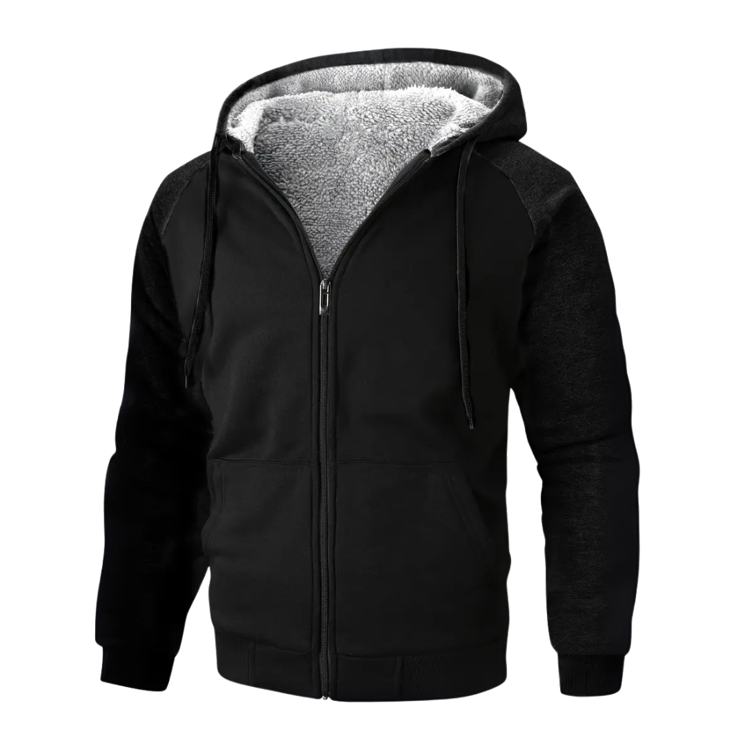 R&B | Herren-Hoodie gefüttert mit Sherpa-Fleece