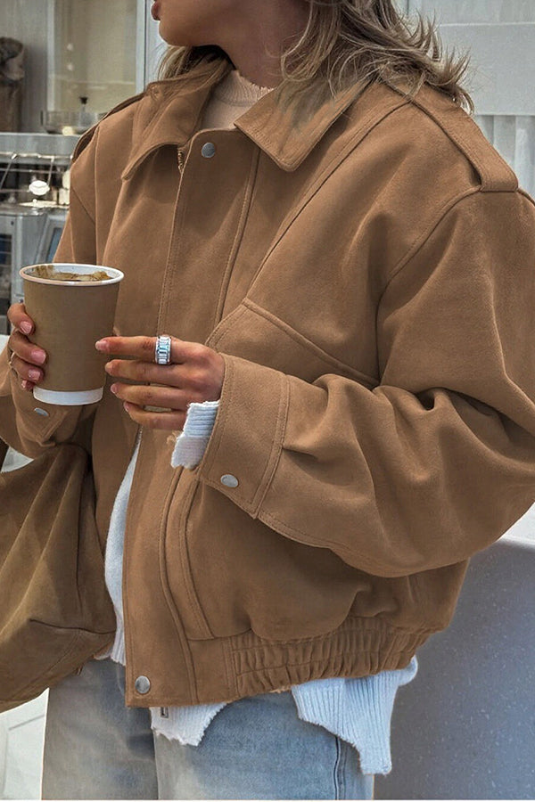 R&B | Freizeitjacke mit Reißverschluss und Langen Ärmeln