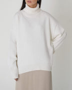 R&B | Eleganter Oversized Damen Rollkragenpullover Aus Baumwolle