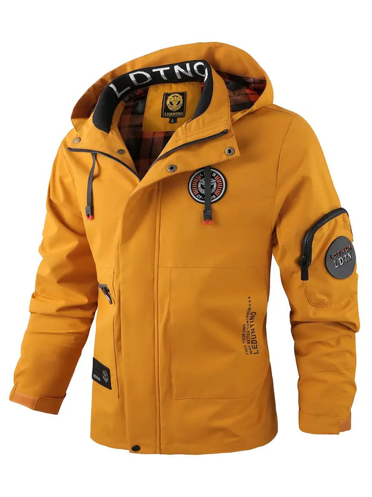 R&B | Leichte Herren Outdoor-Jacke, winddicht und wasserdicht mit Kapuze