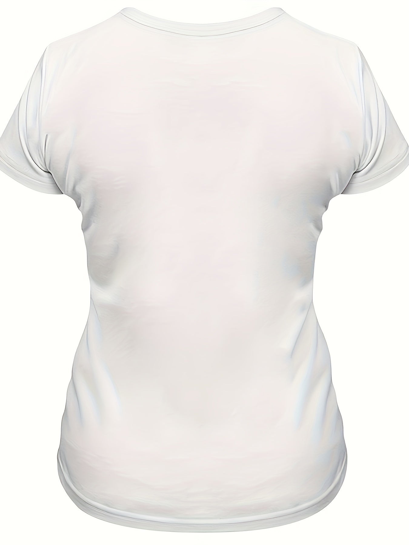 R&B | Damen T-Shirt Sommershirt mit Hühnerdruck, Rundhalsausschnitt, Kurze Ärmel, Lässig und Komfortabel