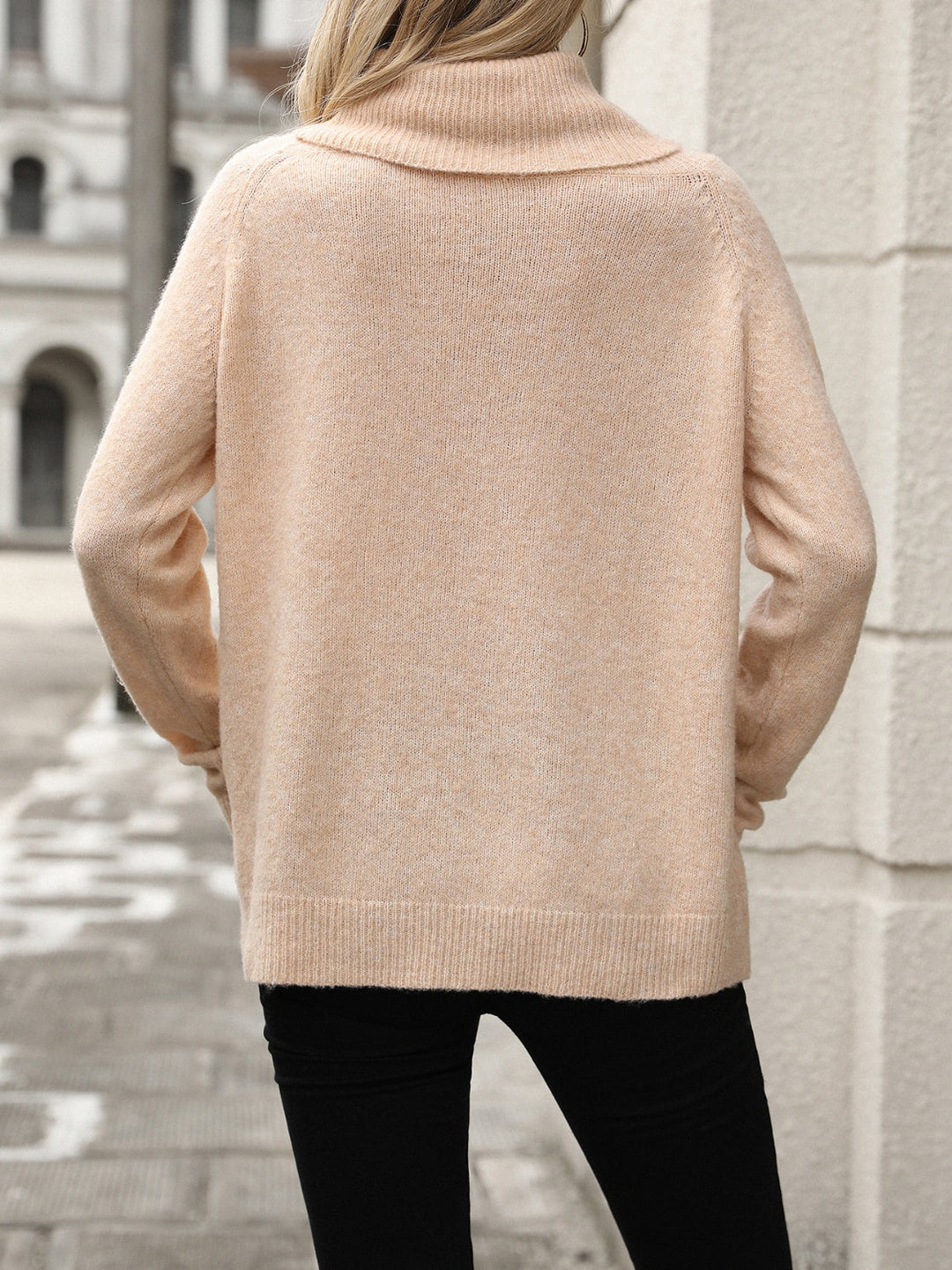 R&B | Sweater - Lässiger Rollkragenweicher Pullover