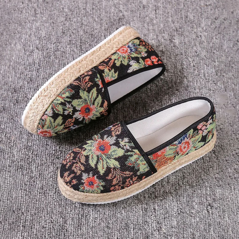 Vintage Plattform Slip-On Schuhe R&B