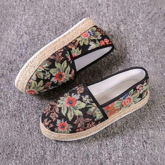 Vintage Plattform Slip-On Schuhe R&B
