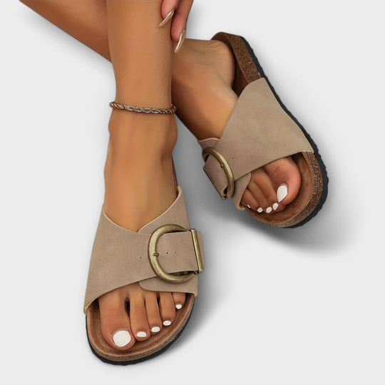 R&B | Stilvolle Schnallen Slide Sandalen