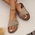 Modische Plateau-Flip-Flops für Damen