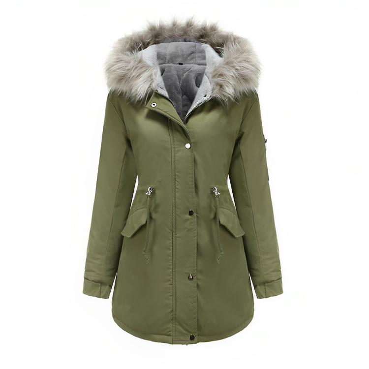 R&B | Winter Parka mit veganem Pelz für Damen umweltfreundliche Materialien
