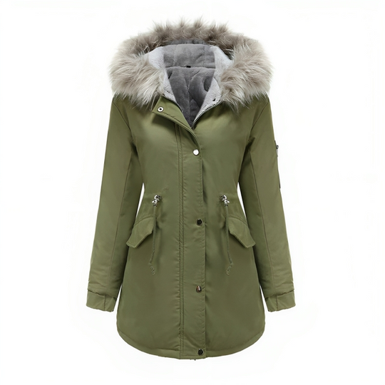 R&B | Winter Parka mit veganem Pelz für Damen umweltfreundliche Materialien