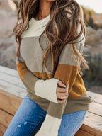 R&B | Stilvoll Gestreifter Strickpullover für Frauen