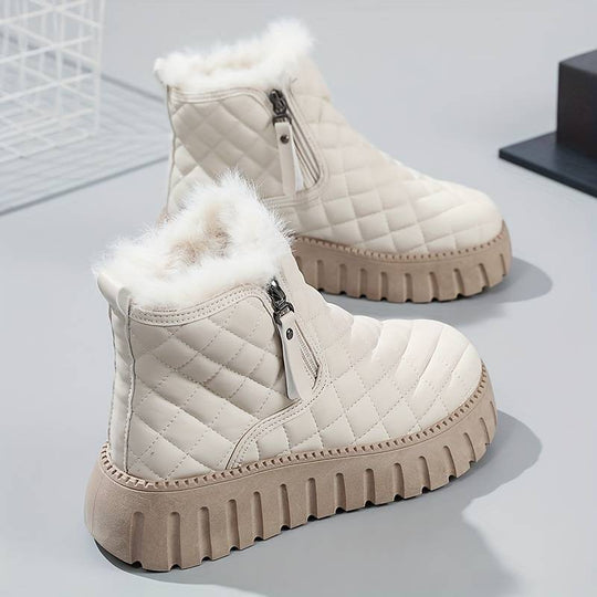 R&B | Gesteppte Dick-Sohlige Warme Winterstiefel