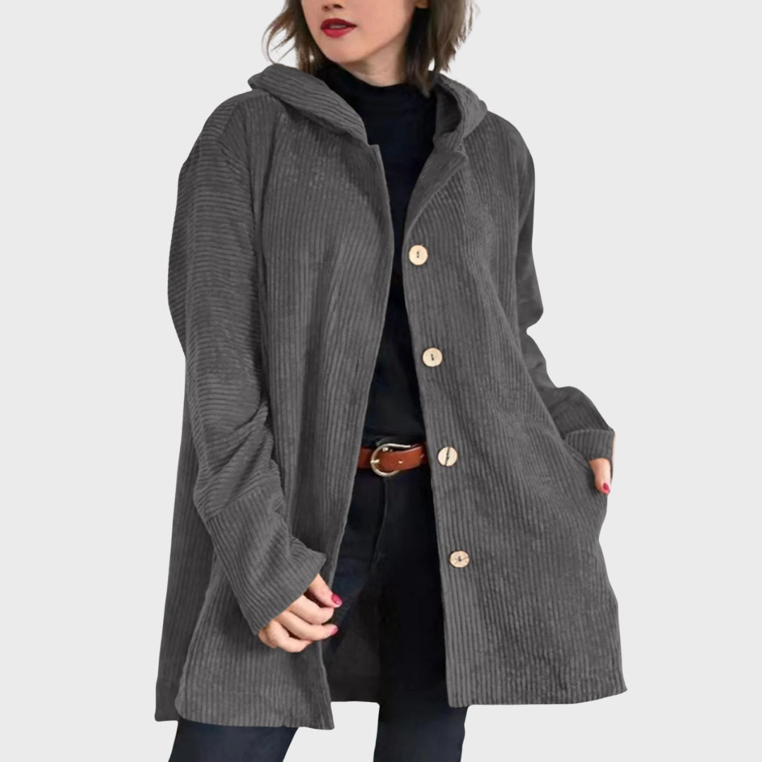 R&B | Gemütliche Kordjacke mit Kapuze
