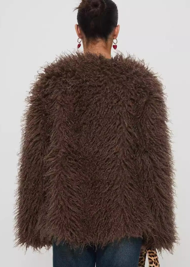 R&B | Shaggy Kunstpelzjacke