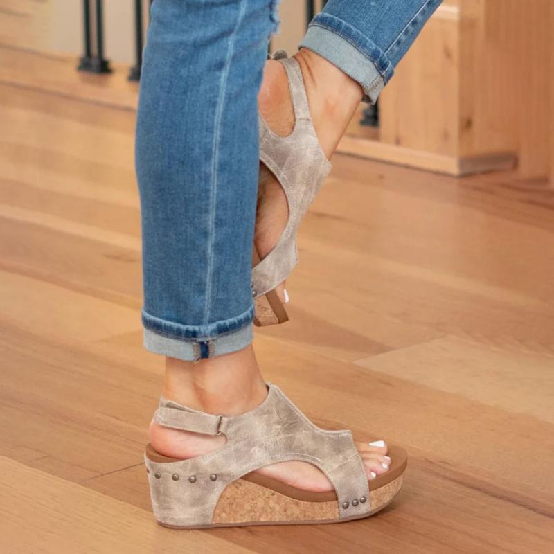 EB Sandalen Mit Keilabsatz