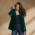 R&B | Gestickte Samt-Herbstjacke