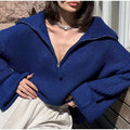 R&B | Rippstrick Pullover mit Reißverschluss Weich und Warm Lässige Eleganz