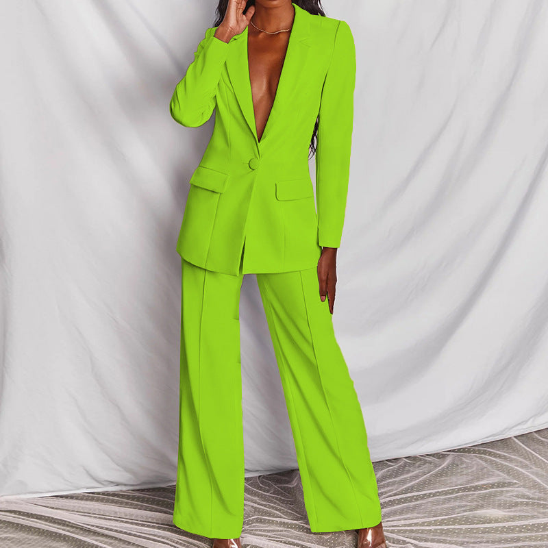 R&B | Eleganter Damenanzug mit Langen Ärmeln und Hose