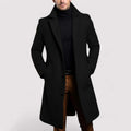 R&B | Herren Langer Winter Wollmantel