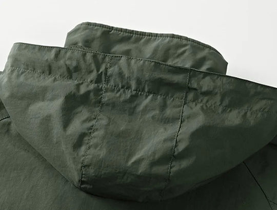 R&B | Wasserdichte Outdoor Herrenjacke mit Abnehmbarem Kapuzenverband