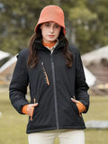 R&B | Kapuzen-Pufferjacke Chic Polyester Ideal für den Winter