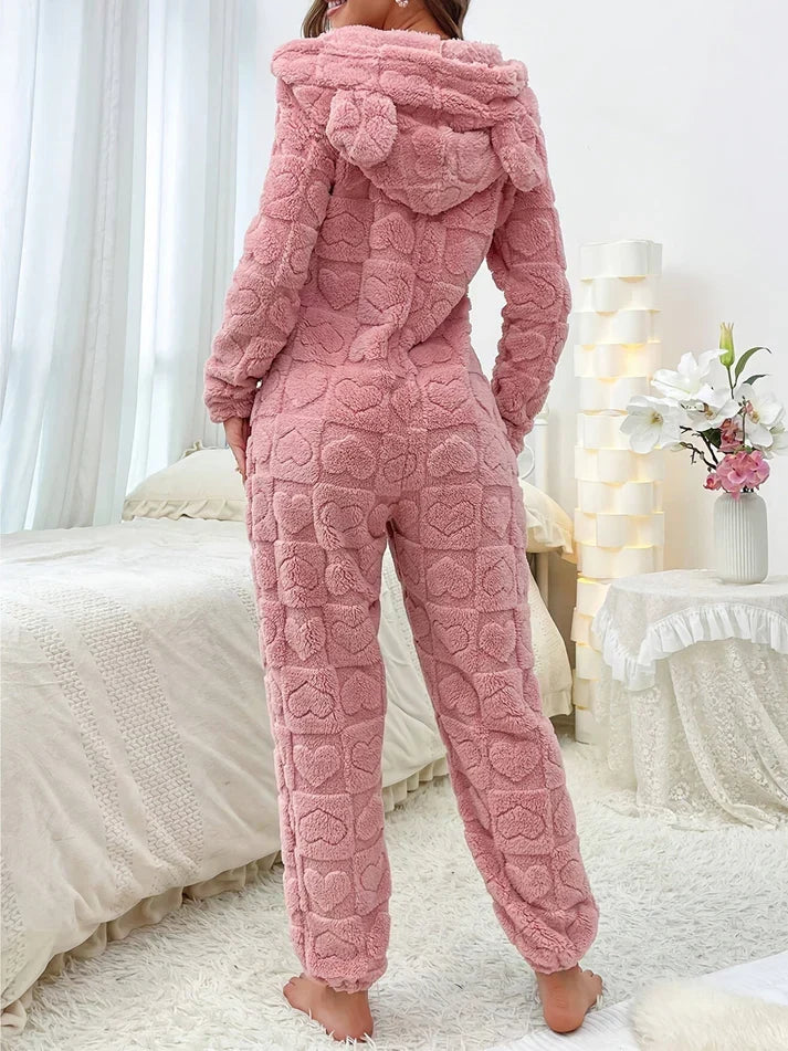R&B | Frauen Flauschiger Nacht Jumpsuit