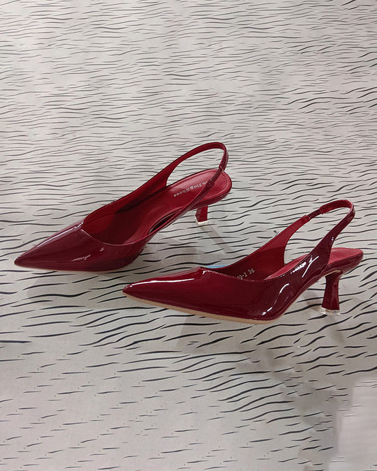 R&B | Einfarbige, Temperamentvolle High Heels mit Spitzer Zehenpartie