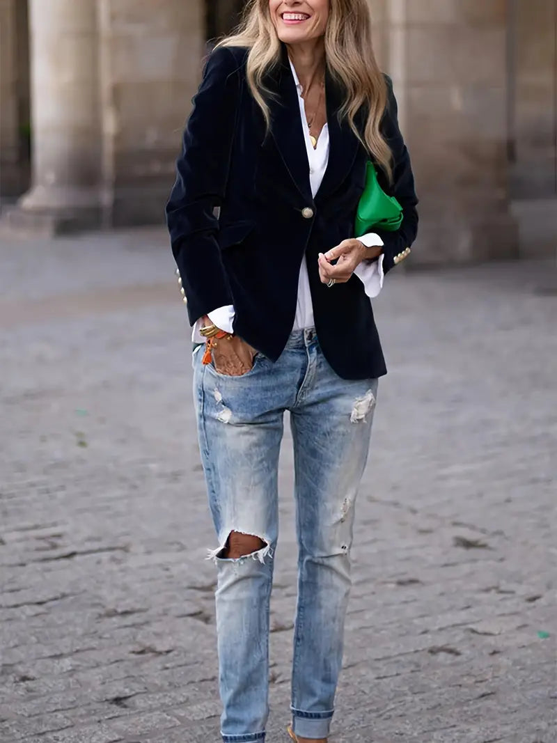 R&B | Elegante Samtjacke
