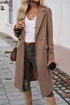R&B | Eleganter Doppelreihiger Langmantel