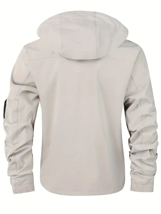 R&B | Leichte Herren Outdoor-Jacke, winddicht und wasserdicht mit Kapuze