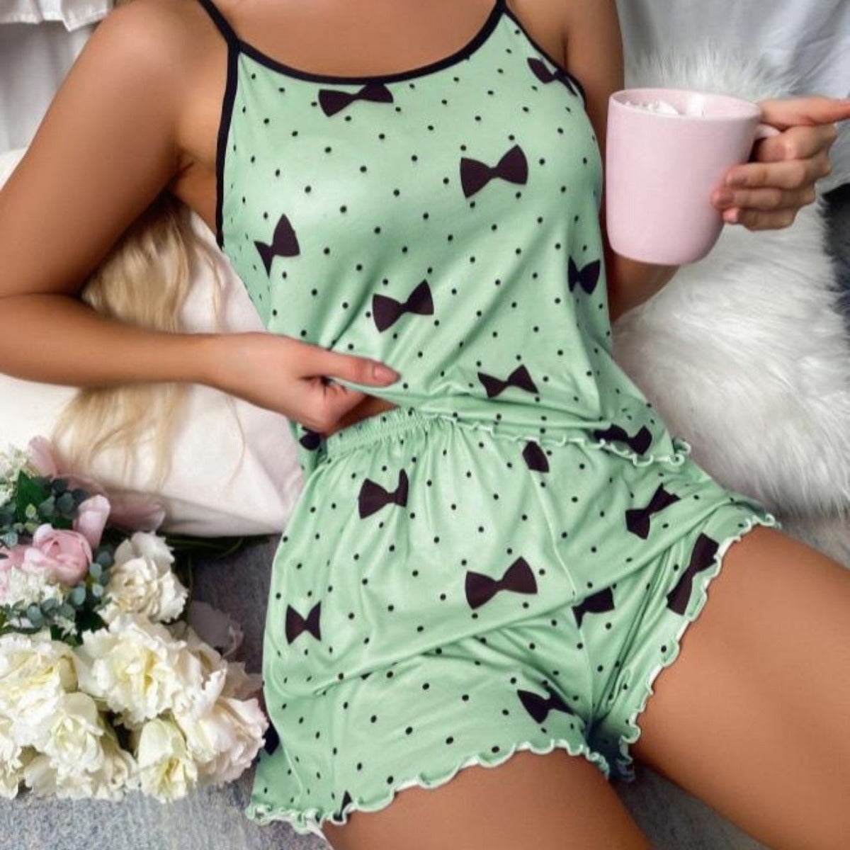 R&B | Hosenträgerweste Shorts Loungewear Set