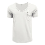R&B | T-Shirt mit V-Ausschnitt in Übergröße