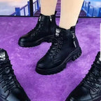 R&B | Damen High Top Leder Martin Stiefel