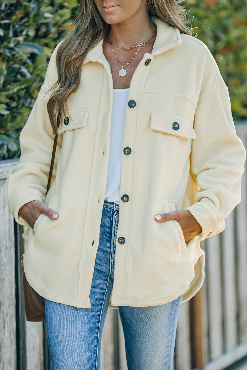 R&B | Lässige Fleecejacke mit Taschen Weich und Warm Perfekt für Kühl Tage