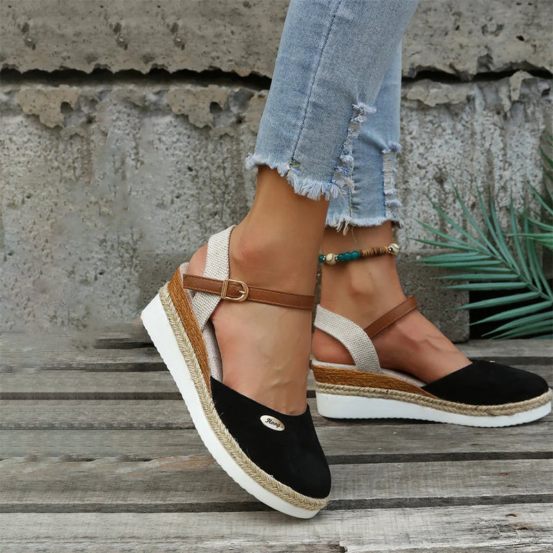 Vintage Wedge Sandalen R&B