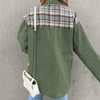 R&B | Stylische Karierte Jacke mit Klassischem Kragen für Frauen