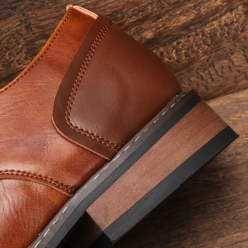 solide vintage-derby-schuhe für herren R&B