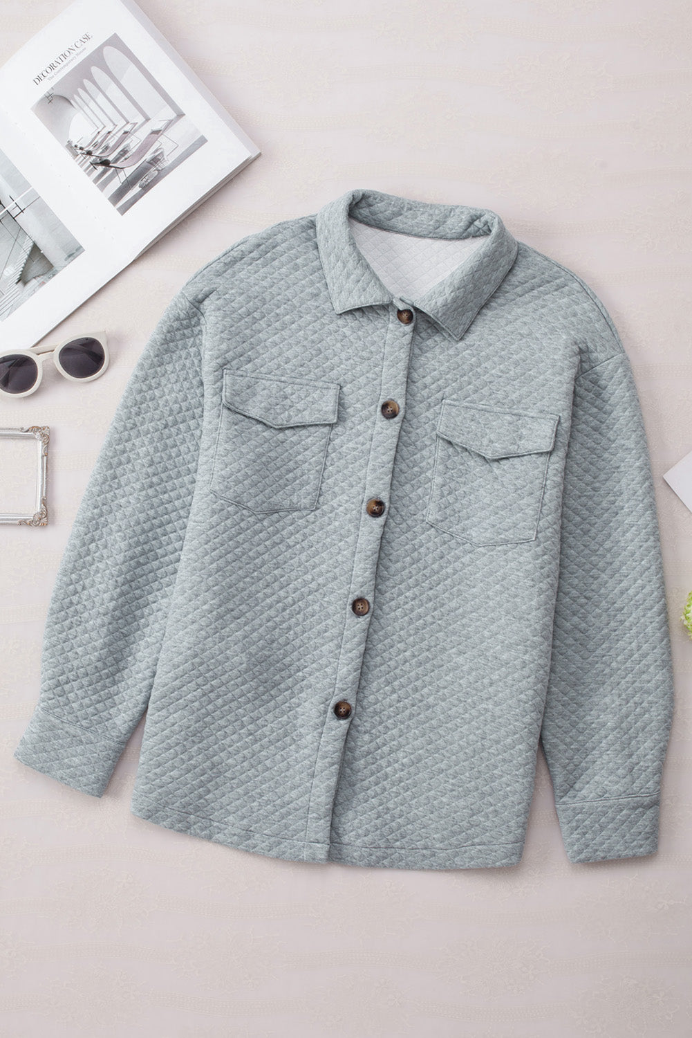 R&B | Leichtgewicht Gesteppte Hemdjacke Polyester Komfort und Stil
