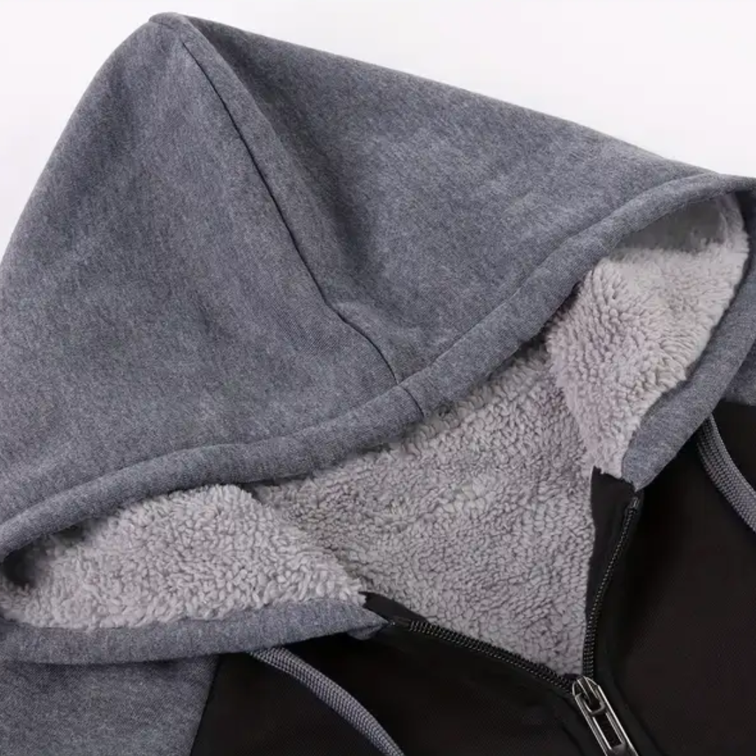 R&B | Herren-Hoodie gefüttert mit Sherpa-Fleece