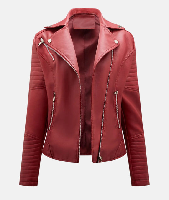R&B | Damen Kunstleder Bikerjacke