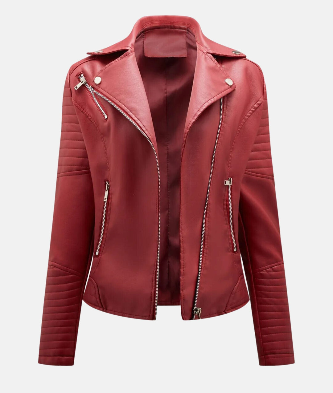 R&B | Stylische Damen Bikerjacke Aus Kunstleder