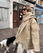R&B | Hepburn-Stil Wollcape Mantel