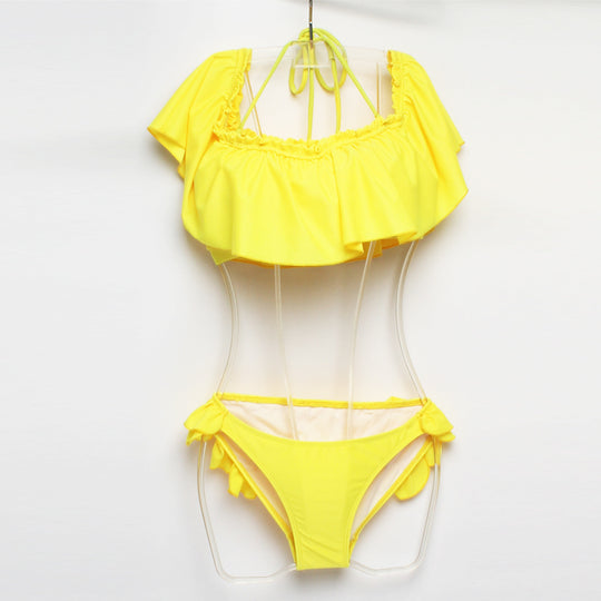 Damen Badeshorts mit Rüschenschnitt R&B