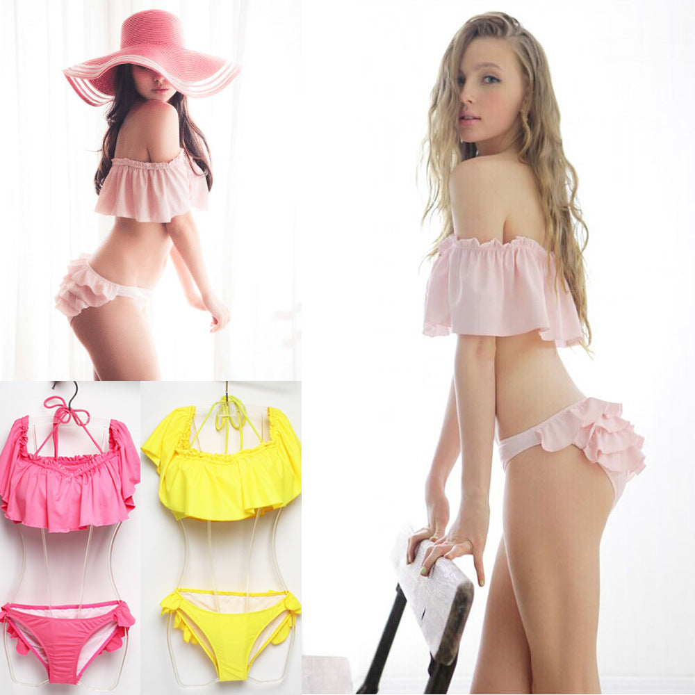 Damen Badeshorts mit Rüschenschnitt R&B