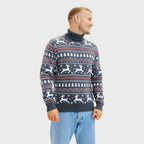 R&B | Der stilvolle Highneck Weihnachtsjumper Herren