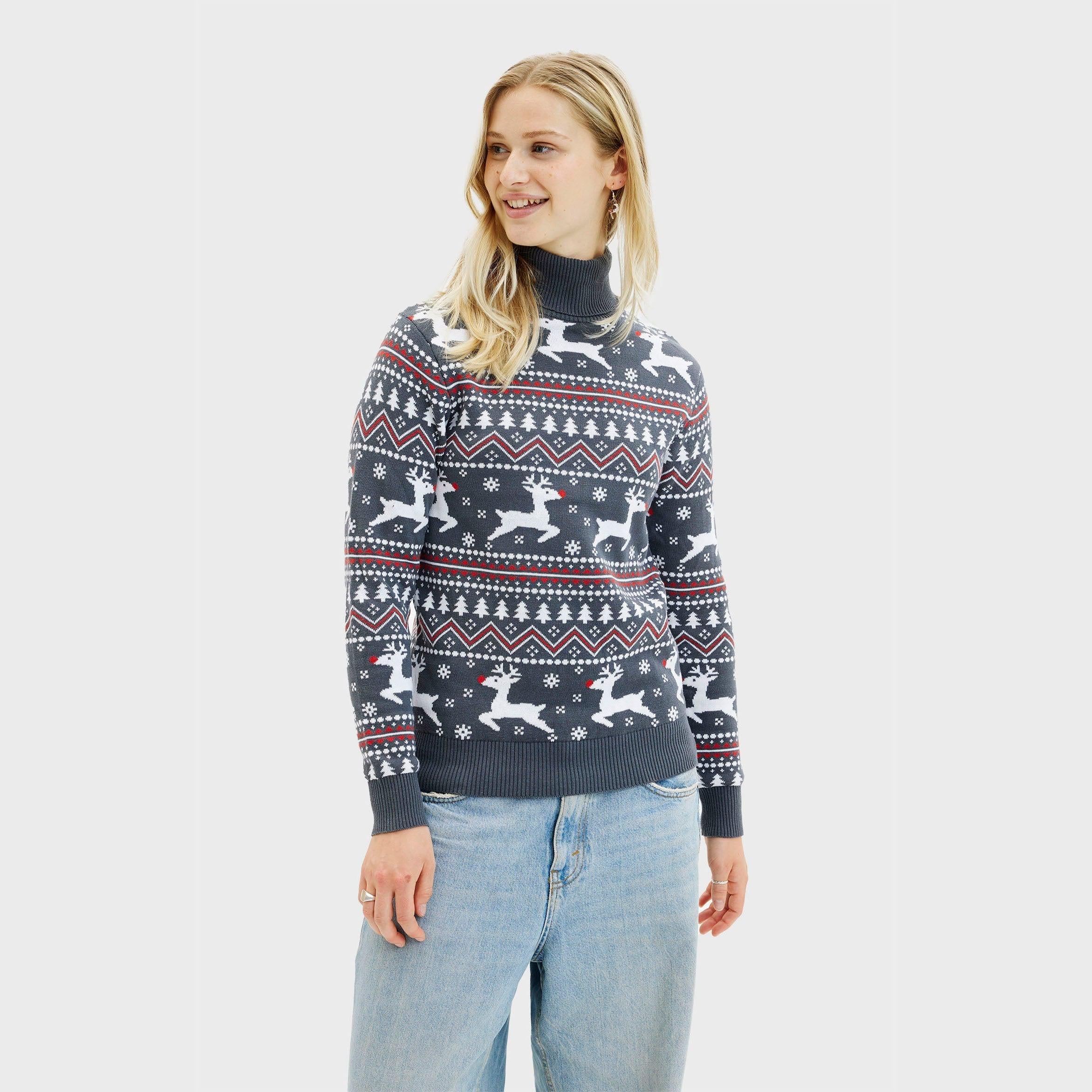 R&B | Der stilvolle hochgeschlossene Weihnachtspullover Damen