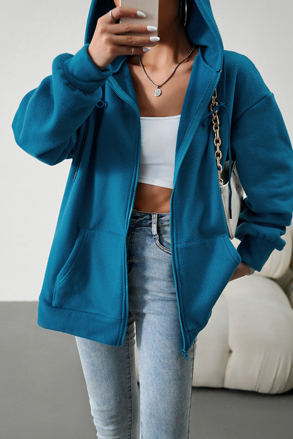 R&B | Lässiger Pullover cardigan mit Kapuze