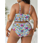 R&B | Großer bedruckter geteilter Bikini