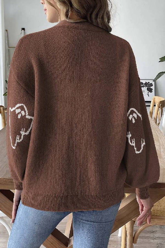 R&B | Lockere lässige Cartoon Jacquard-Jacke
